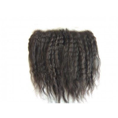 Steamed kinky straight frontal Steamed kinky straight frontal